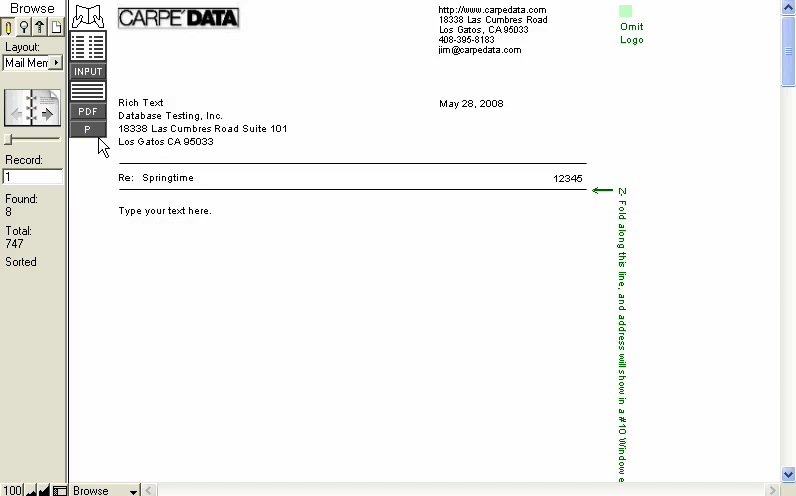 Correspondence; Memos